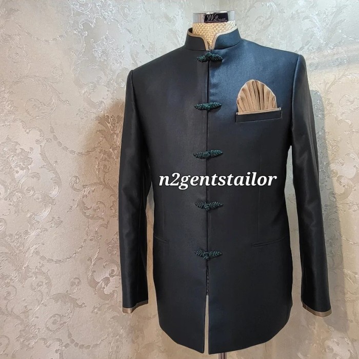 ✨New Cheongsam/Qipao Pria Rose Gold Bisa Gojek