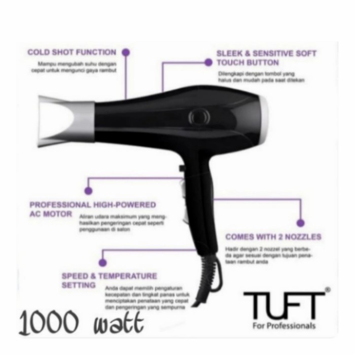 ✨New Hair Dryer Tuft Professional Hair Dryer Tuft 8800 Hair Dryer 1000 Watt Limited