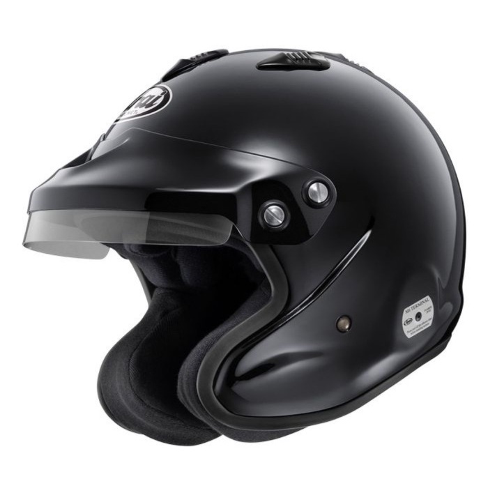 [New Ori] Arai Gp-J3 Xo Black Gloss Sni  Helm Mobil Arai  Helm Half Face Terbaru