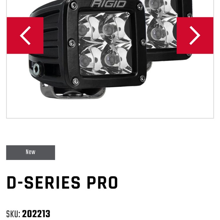[Baru] Rigid Industries D Series Dually - Spot Terbaru