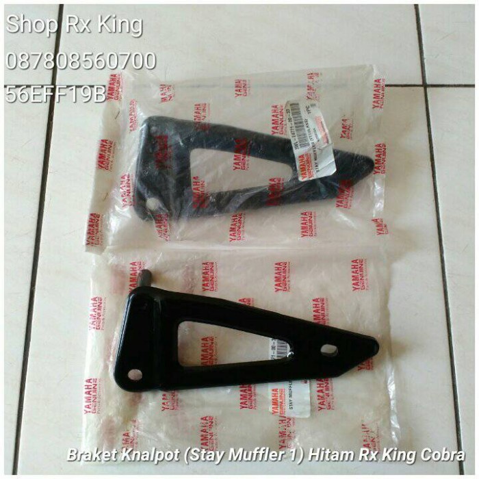 ✨Ori Braket Knalpot Stay Muffler 1 Hitam Rx King Cobra / Rxs Tahun Tua Bisa Gojek
