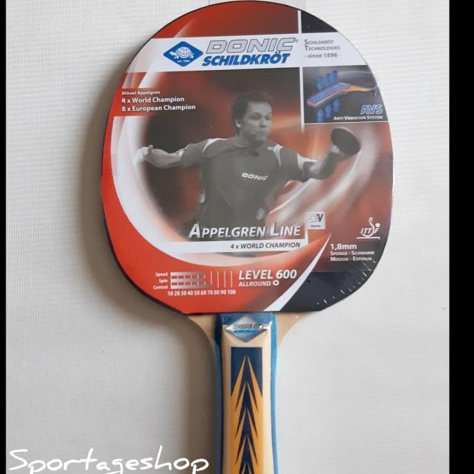 New Sale Bet Bat Pingpong Tenis Meja Donic Appelgren Line Level 600 Original Pengiriman Cepat