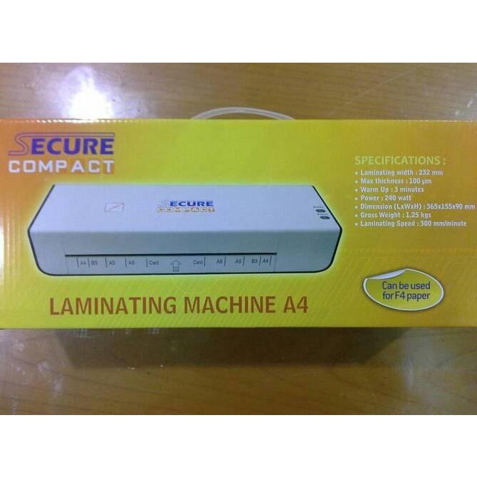 

Sale Secure Compact Size A4 / F4 - Mesin Laminating / Alat Press