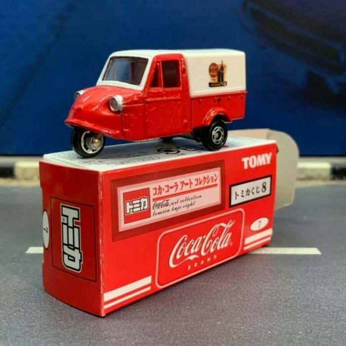 ✅COD Tomica Kuji 8 Coca Cola Art Collection Daihatsu Midget China #A Limited