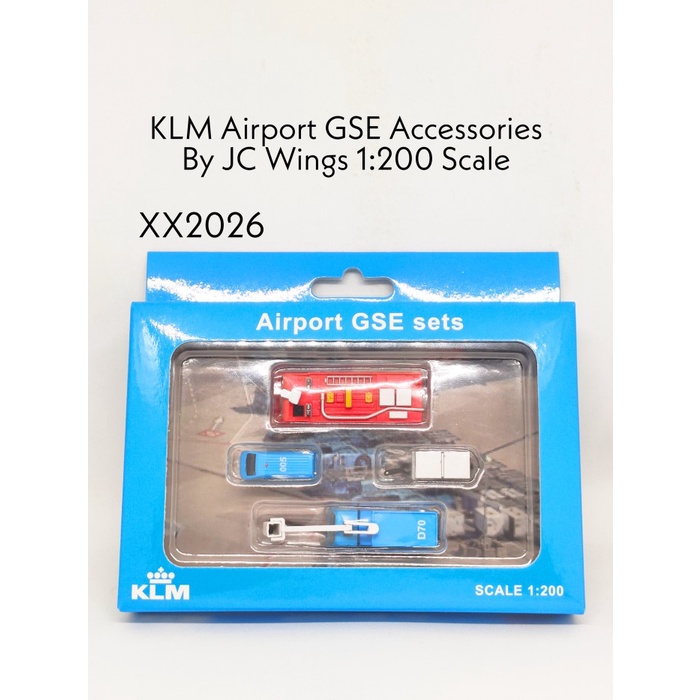 ✅COD Klm Airport Gse Airport Accessories By Jc Wings 1:200 Scale Xx2026 Diskon