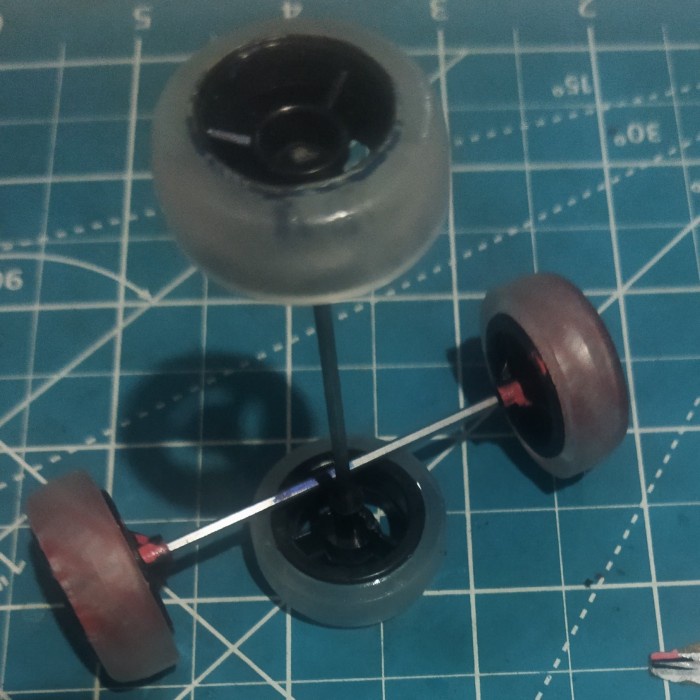 ✅New Tamiya Side Damper Velg Small Carbon Ban Hard Offset Clear Dangun Rare Bisa Gojek