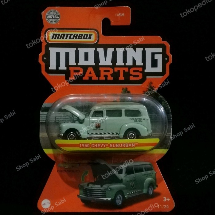 ✅COD Matchbox Moving Parts 1950 Chevy Suburban Diskon