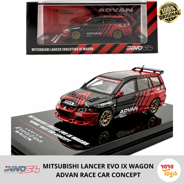 ✅COD Inno 1/64 Mitsubishi Lancer Evolution Ix Wagon Advan Livery Inno64 Limited