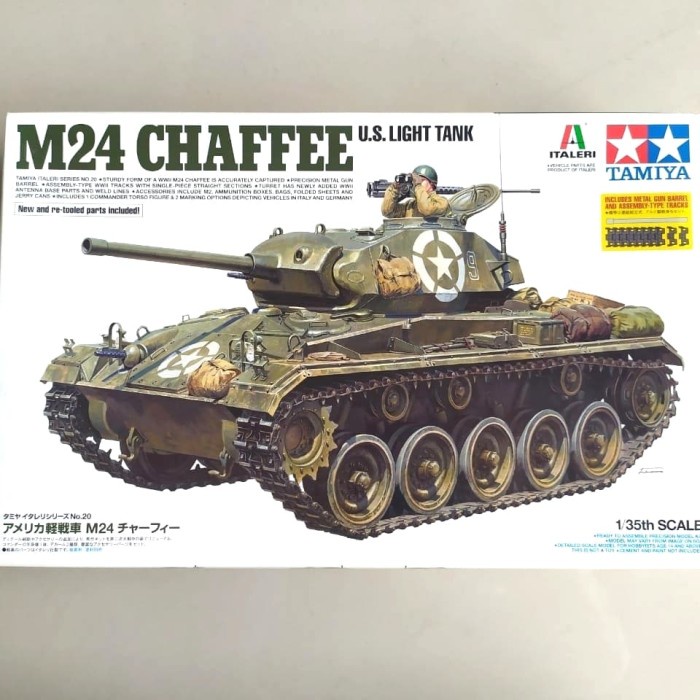 ✨New Tamiya 1/35 M24 Chaffee U.S Light Tank Bisa Gojek