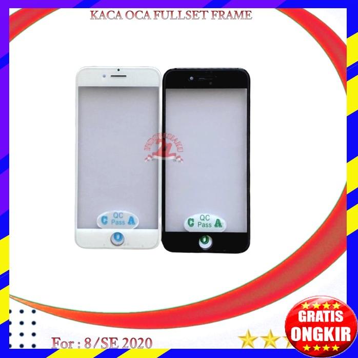 Kaca Lcd Iphone 8 Se 2020 Fullset Frame+Oca New Original