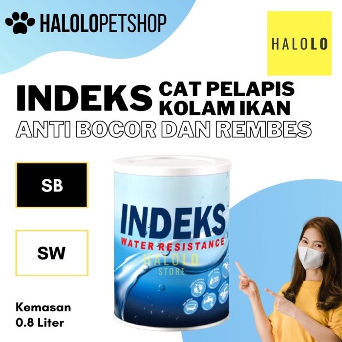 Promo Cat Kolam Ikan Koi Anti Bocor Rembes Indeks Cat Pelapis Kemasan 0.8