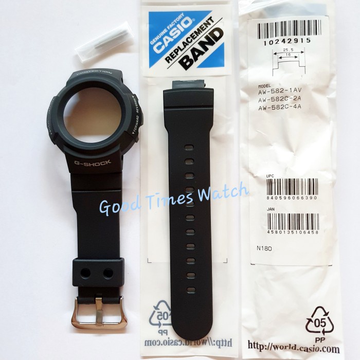 ✅Ori Paket Strap  Bezel Aw-582 / Casio Original Terbaru