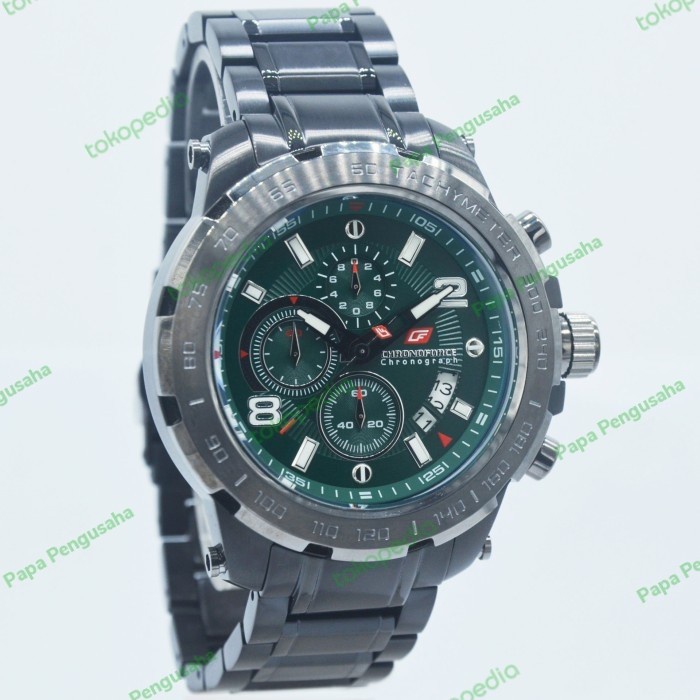 ✅Sale Chronoforce 5215 Pria Black Green Original Dan Garansi Resmi Terbaru