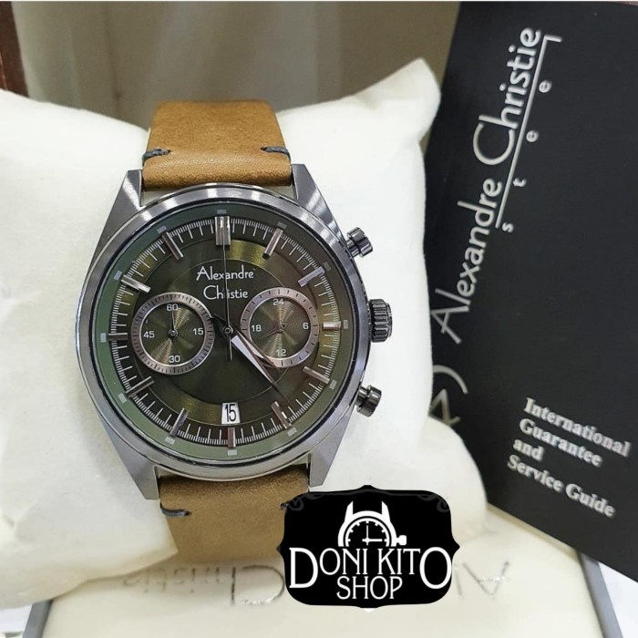 ✅Original Jam Tangan Pria Original Alexandre Christie Ac6571 Green Ac 6571 Limited