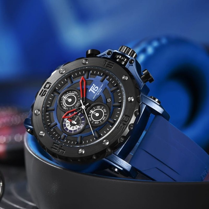 ✅Ori Jam Tangan Pria Original T5 H 3865G Blue Black Bisa Gojek