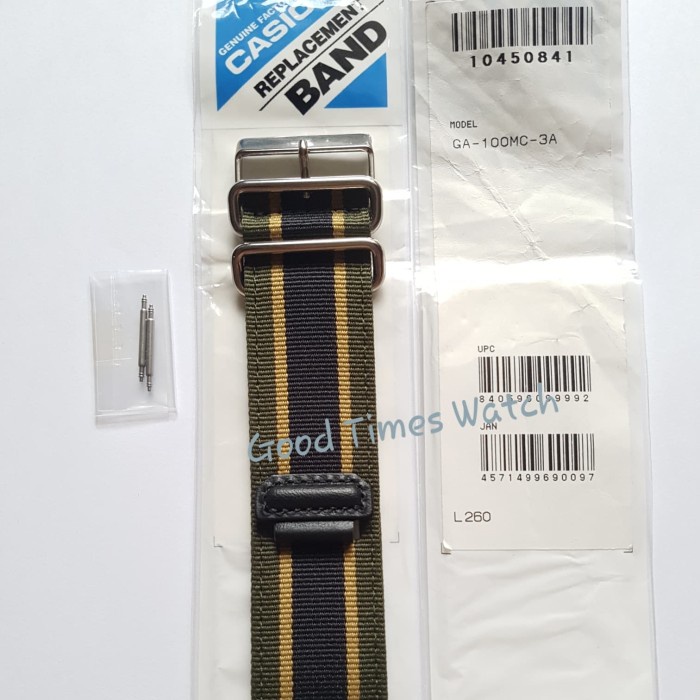 ✅Ori Strap G-Shock Ga-100Mc-3A / Ga-100 / Casio Original Diskon