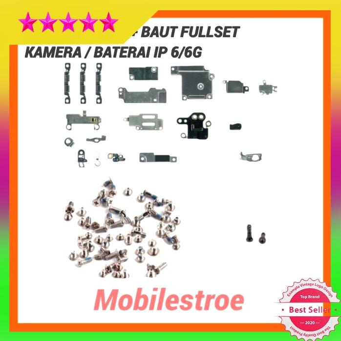 Baut Fullset + Seng Plat Penutup Kamera|Baterai Iphone 6G - 11 Pro Max Gratis Ongkir