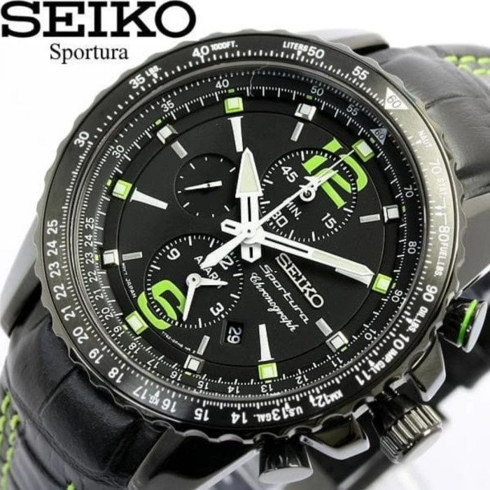✅Original Jam Tangan Pria Seiko Sportura Snae97 P1 Seiko Snae97P1 Chronograph Berkualitas