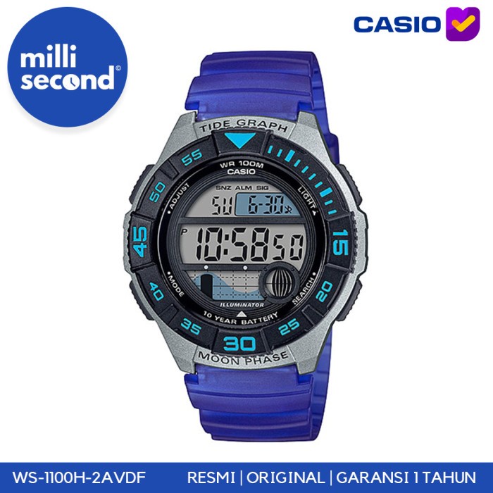 ✅Ori Casio General Ws-1100H-2Avdf/Ws1100H-2A Berkualitas