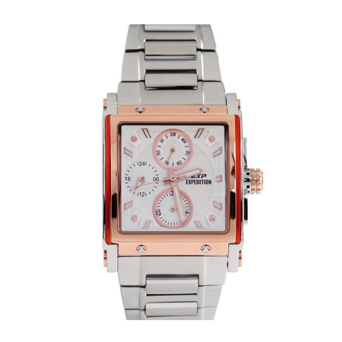 ✅New Jam Tangan Expedition Wanita E6731 / 6731 Original - Silver Rosegold Bisa Gojek