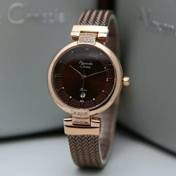 ✅Baru Alexandre Christie 2757 Wanita Brown Terbaru