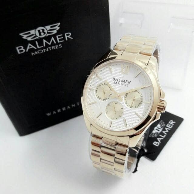 ✅Baru Jam Tangan Wanita / Cewek Balmer 7968 Gold Bisa Gojek