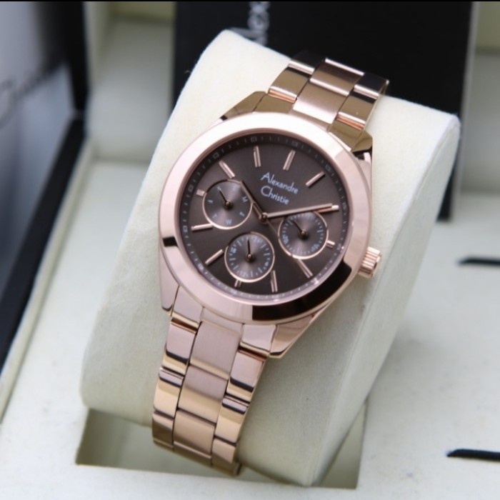 ✅Baru Jam Tangan Wanita Original Alexander Cristie Ac2950 Rose Brown Ac 2950 Bisa Sameday