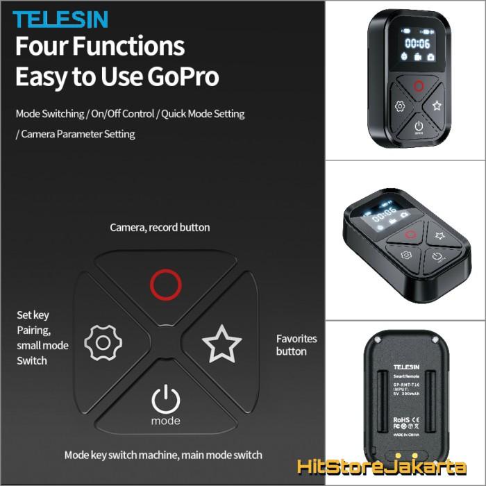Telesin Gopro 10 Remote Gopro Max Gopro 9 Smart Remote Gopro 8