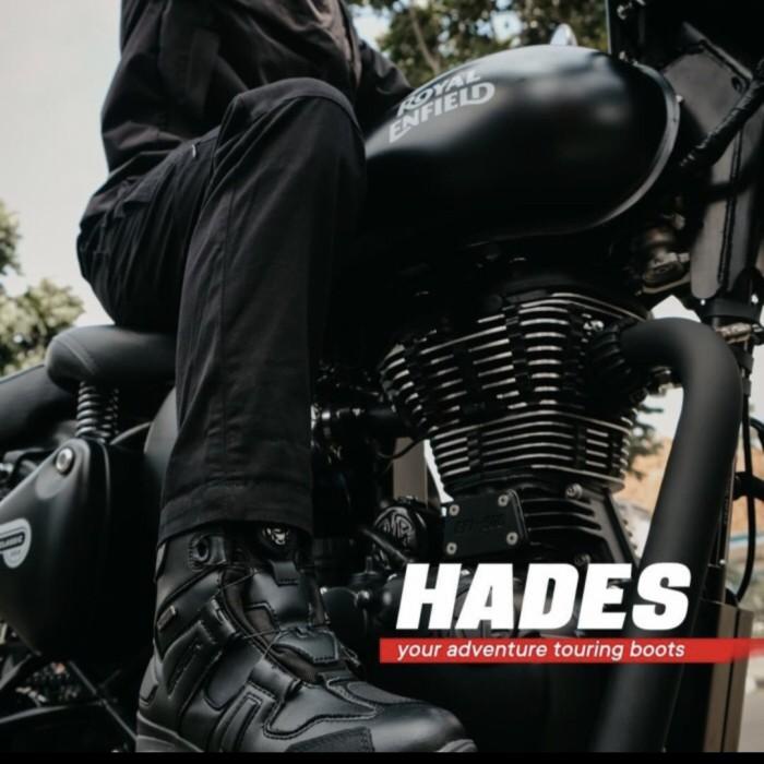 Sepatu Boots Motor Eiger Riding Hades Shoes - Original