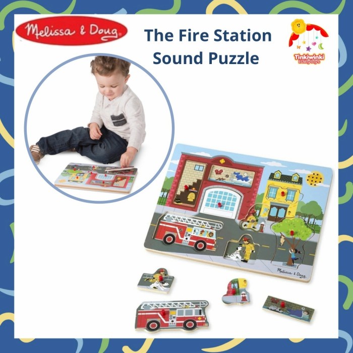 Melissa And Doug The Fire Station Sound Puzzle