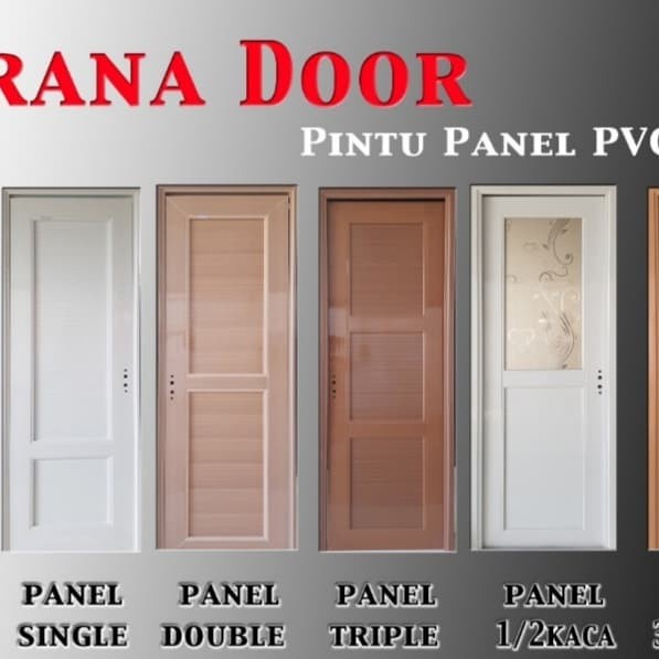 [Ori] Pintu Panel Pvc Uv 80 X 210 Resi Saja Limited