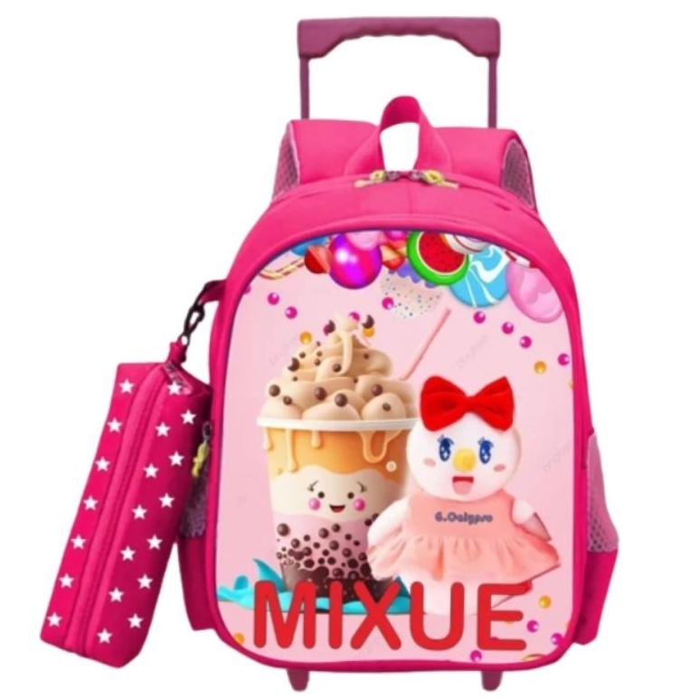 Trend - troli mixue  - tas roda anak perempuan -  -  - tas dorong mixue ~