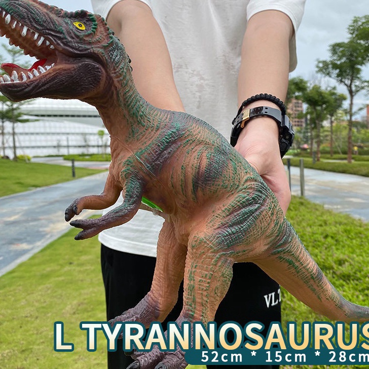 Terlaku,, Big Mainan Anak Dinosaurus karet lunak dinosaurus mainan Anak / Mainan DInosaurus bunyi Mu