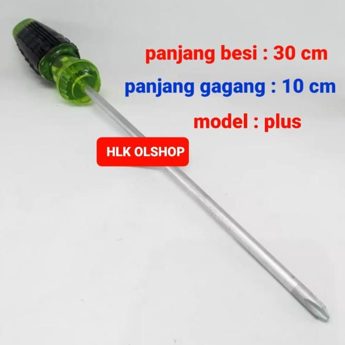 obeng karet panjang 12 inch 6 mm plus / obeng semut 30 cm mirip tekiro