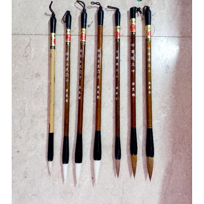 

(C54»] Maobi Kaligrafi / Kuas Kaligrafi cina / Mao bi Cina / Caligraphy Brush / Fude Brush..!