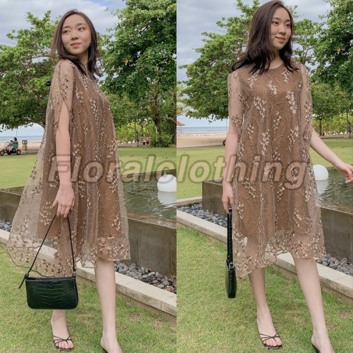 Pakaian Wanita New Dress Pesta Party Imlek Gaun Natal Korea Premium