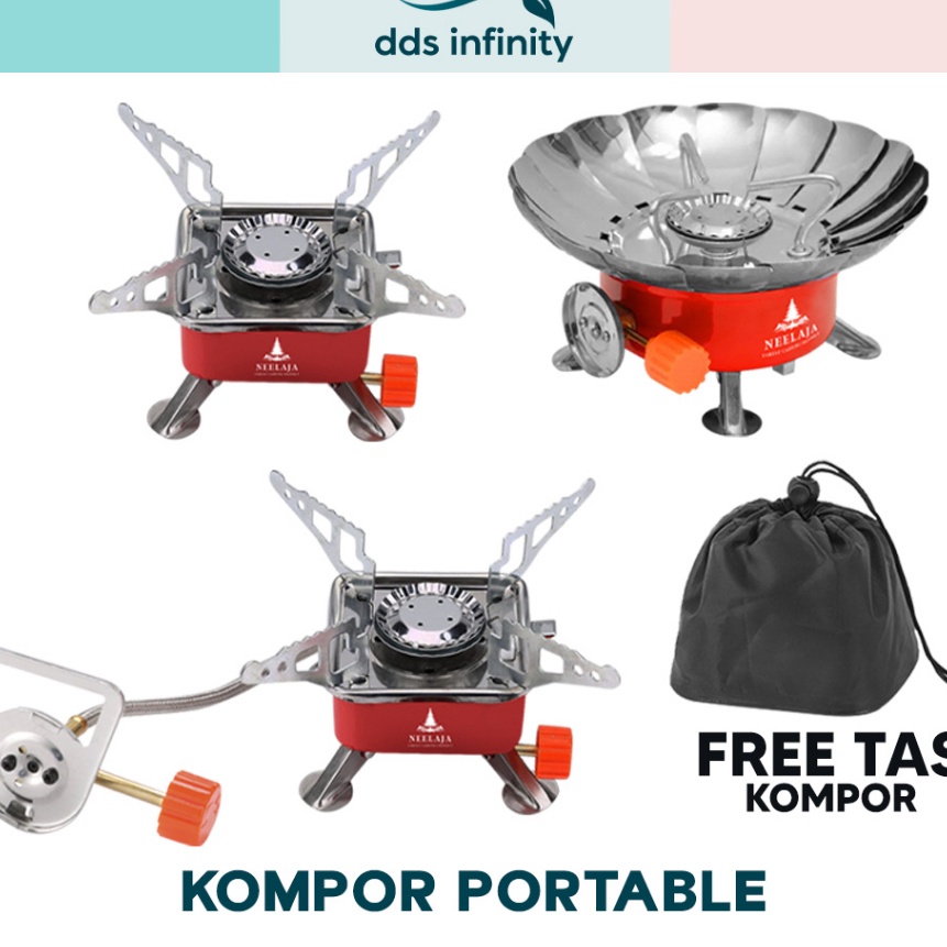[V50-☆] Kompor Camping Gas Kotak Mini Portable Stove Gas Kompor Portable☀..