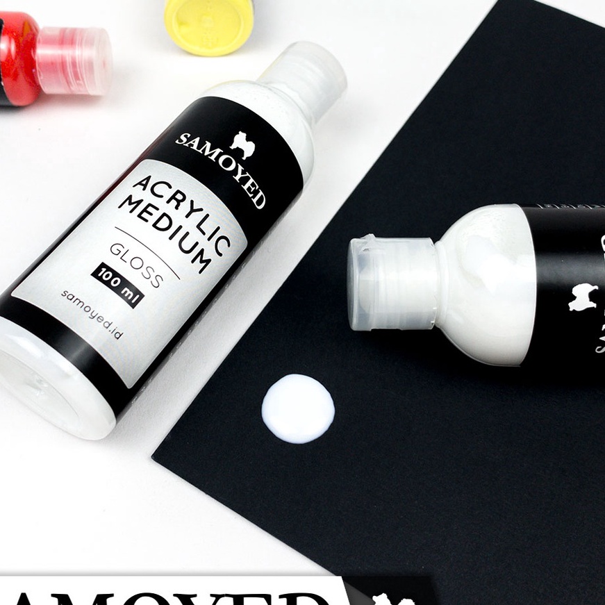 

[G38-✔] Cairan Pengencer Cat Lukis Akrilik / Acrylic Painting Liquid Medium / Varnish 100 ml Samoyed ACMD◆..!