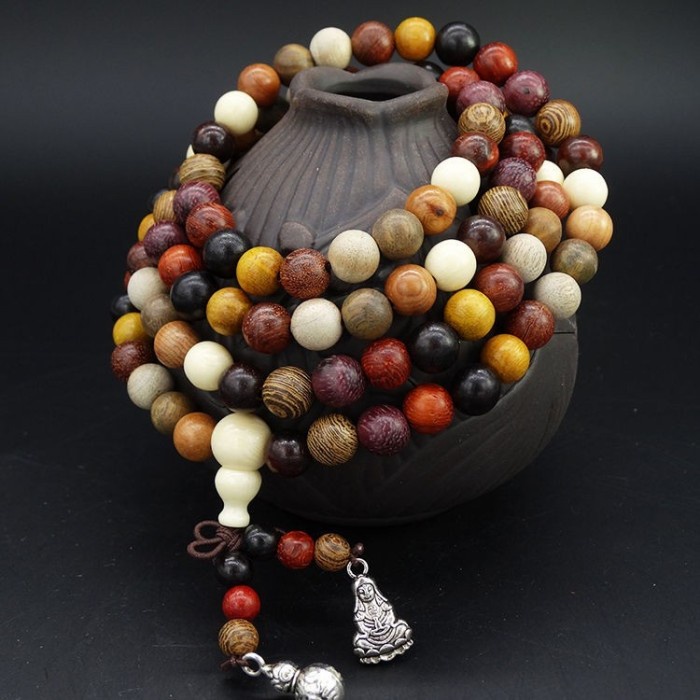 Japamala Tasbih Buddha 108 Butir Rainbow Style