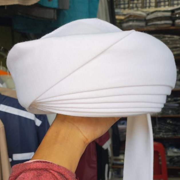 Sorban sorban imamah - Putih 3meter Sorban Haji - Hitam, polos(H2K7) Sorban Trompah Sorban Haji IMPO