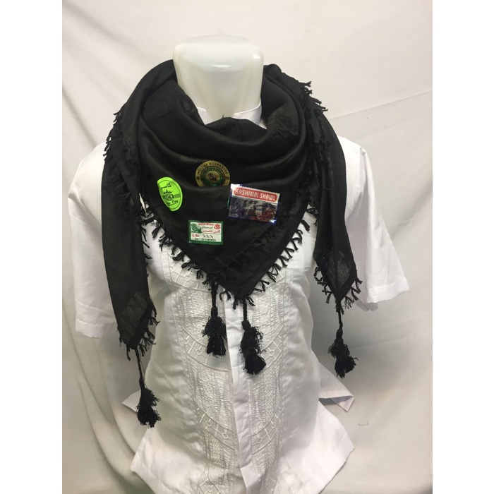 Sorban sorban hitam(V8C3) Sorban Berkualitas ORIGINAL REAL PICT Sorban Habib Shemagh BISA COD IMPORT