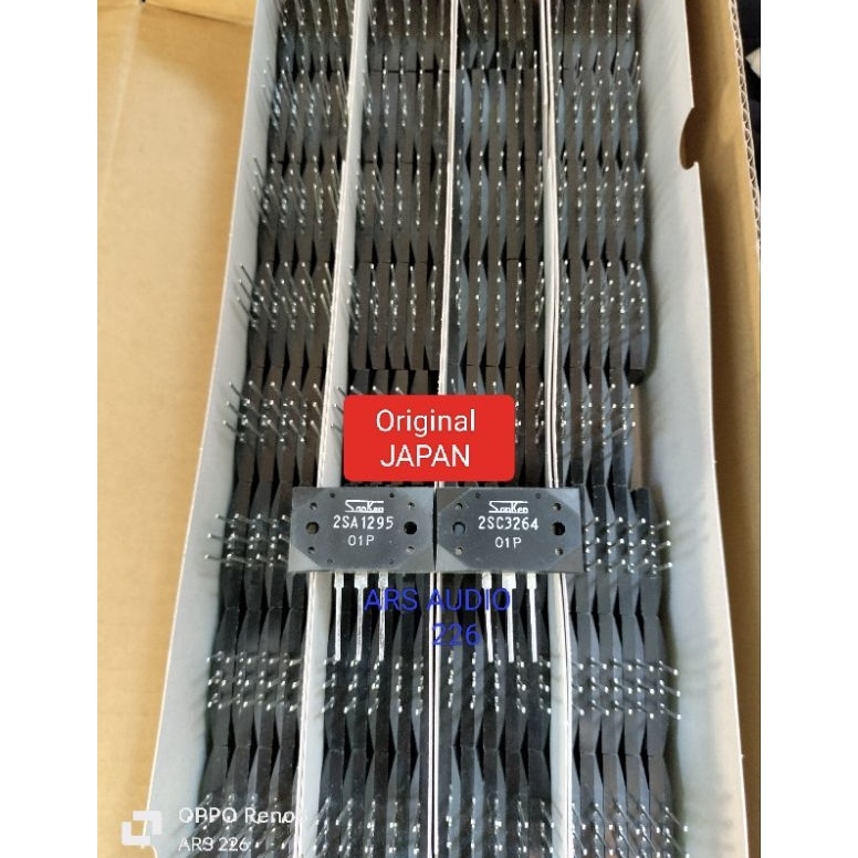 [ART.  H46W] Transistor power SANKEN 2SA 1295 2SC 3264 JAPAN  SANKEN A 1295 C 3264 Original JAPAN 1s