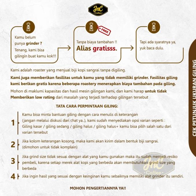 

JnC House Blend Silver 30% Biji Kopi Arabika 70% Robusta 500 Gr