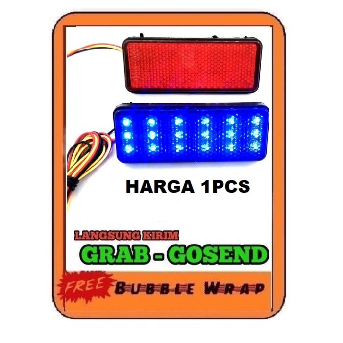 Stoplamp Led lampu Mata Kucing Kotak Lampu Led Spakboar Belakang Motor ready