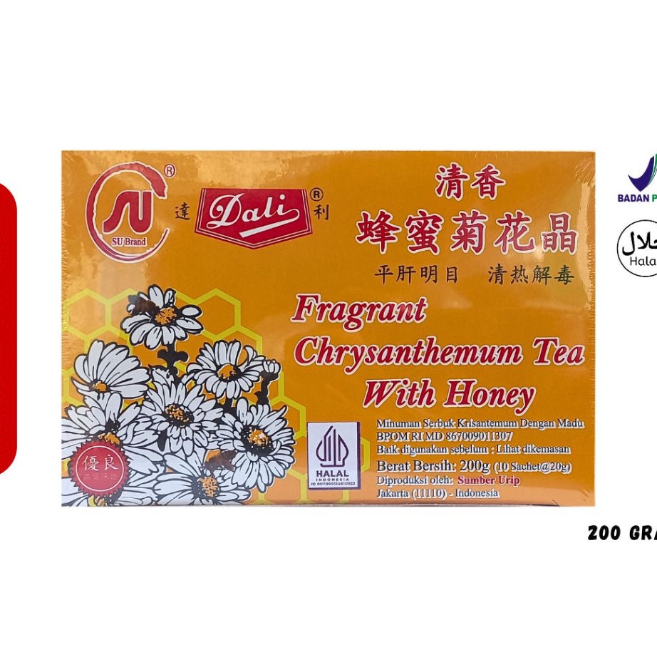 

Dijual Murah Chrysanthemum Tea Crystal DALI Teh Kembang Krisan SU Brand 200gr Harga Murah