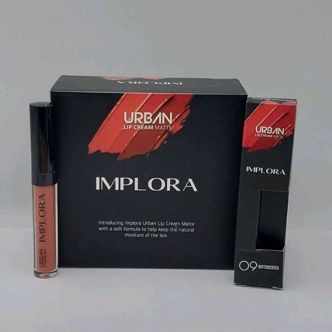 {12 Pvs} LIP CREAM IMPLORA URBAN MATTE NO 9 LUSINAN