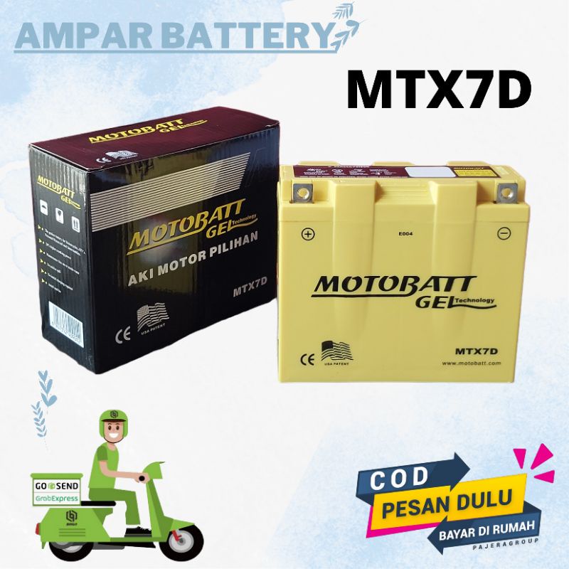 Aki Motor Tige Revo, Aki Kering Motobatt Mtx7d