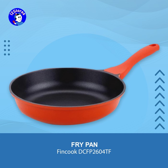 ✨Baru Fincook Teflon Fry Pan Induction - Orange 26 Cm Terbatas