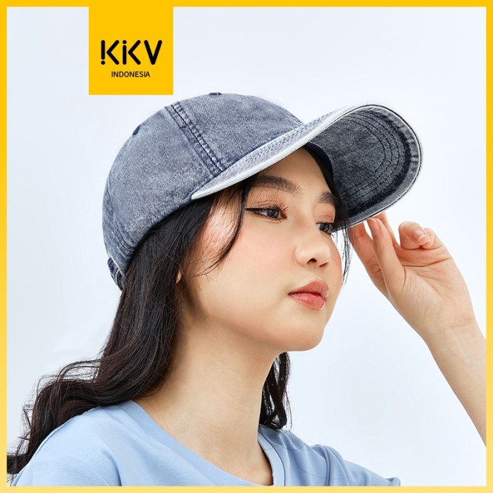 KKV TOPI BASEBALL WASHED DENIM VINTAGE POLOS PRIA WANITA