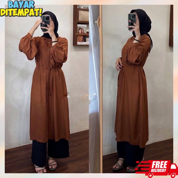 Dress Tuniq Wnita Tinik Cewek Cantik Dreds Bj Tunix Import Premium Bsju Cod Dres Muslim Wanita Baju 